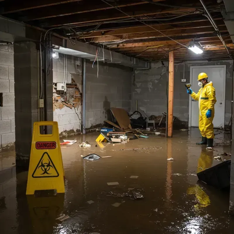 Flooded Basement Electrical Hazard in Fruitridge Pocket, CA Property